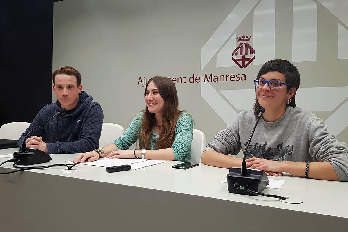Jordi Trapé, Gemma Boix i Roser Alegre, els tres representants actuals de Fem Manresa a l'Ajuntament